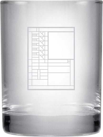 Double On The Rocks Glass Tumbler - Bach House, One Piece