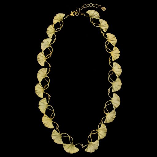 Ginkgo Leaf Necklace - 16"