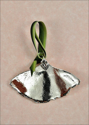 Ginkgo Ornament - Silver