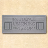 Prudence Learning Wisdom Plaque.