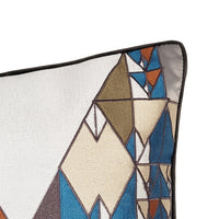 Pillow - Masselink Doan House Mural - Grey/Multi.