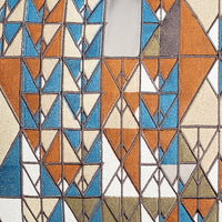 Pillow - Masselink Doan House Mural - Grey/Multi.