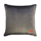 Pillow - Textile Block - Velvet Quilted/Embroidery - Olive  - 20" x 20"