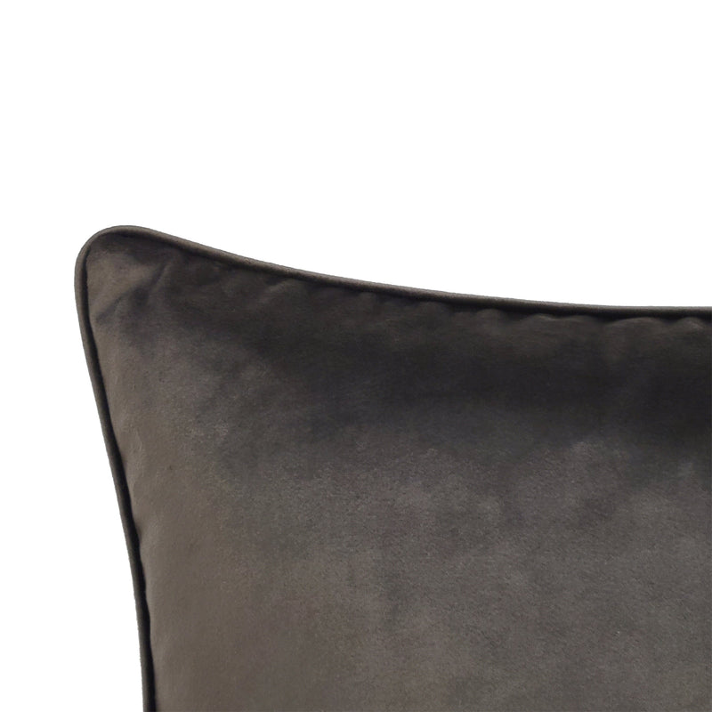 Pillow - Textile Block - Velvet Quilted/Embroidery - Olive.