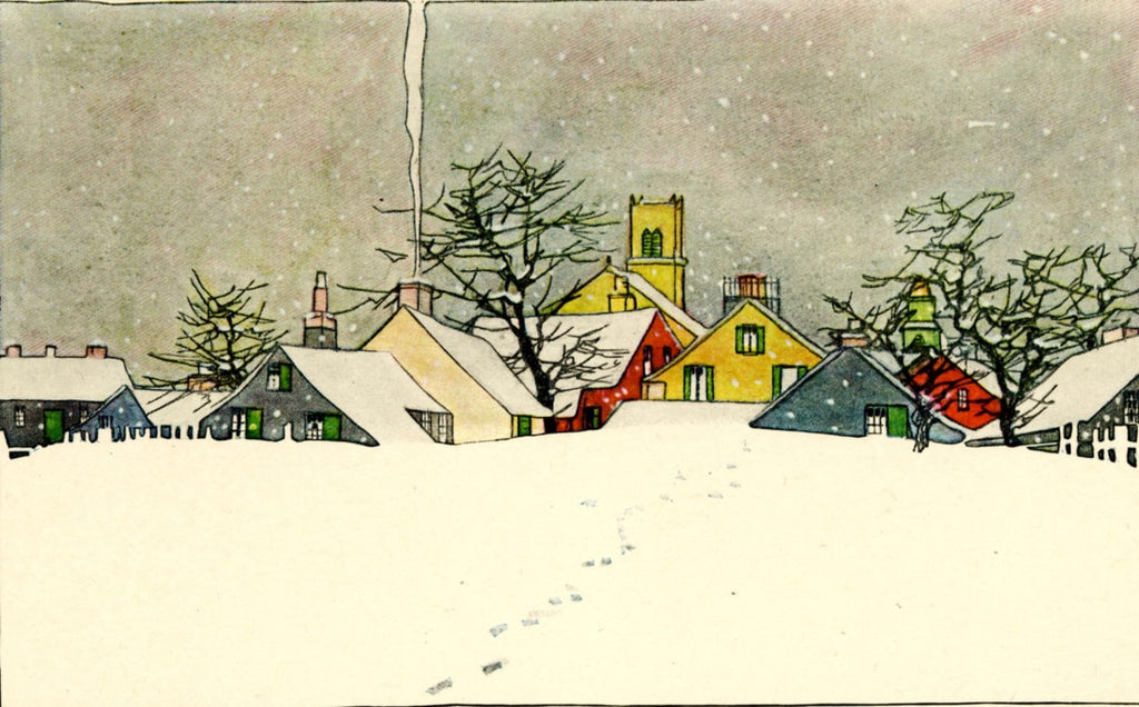 Note Cards - Exclusive FLWT - Maginel Wright, Snow Scene -  Set/12