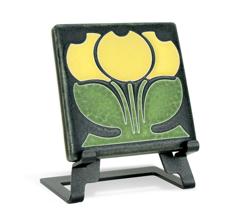 Flower Buds - Yellow Tile 4" x 4"