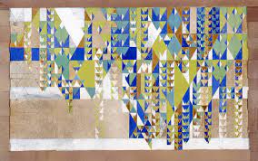 Pillow - Masselink Doan House Mural - Grey/Multi.