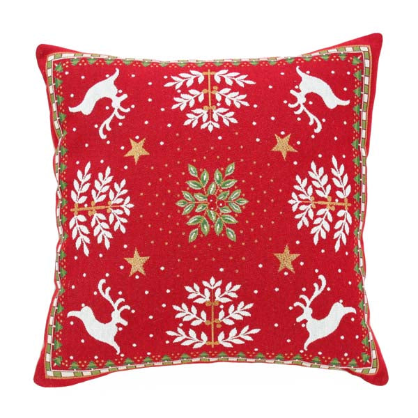 Pillow - Holiday Cheer 17" x 17" - Reversible/Stripes