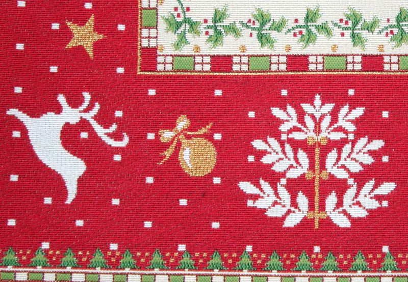 Pillow - Holiday Cheer 17" x 17" - Reversible/Stripes