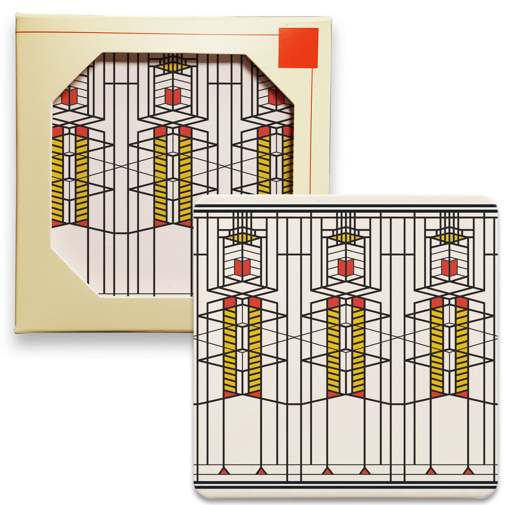 Robie House Window Coasters - Set/4