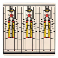 Robie House Window Trivet 7" Square