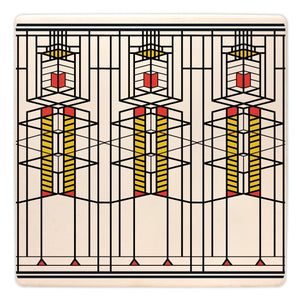 Robie House Window Trivet 7" Square