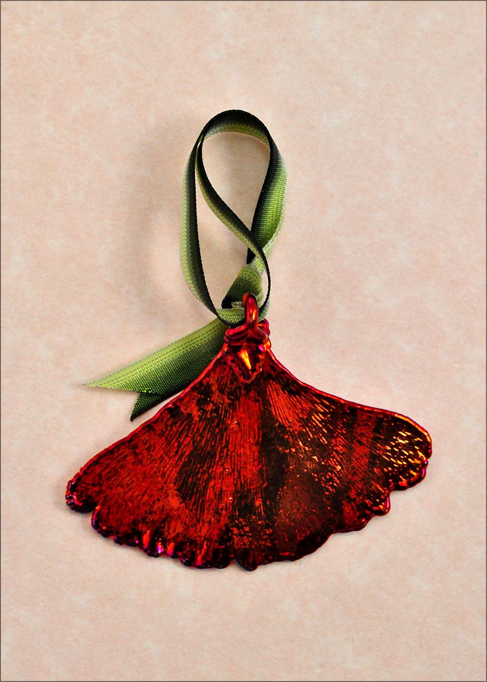Ginkgo Ornament - Iridescent