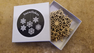 Snowflake Ornaments - Set of 6 boxed