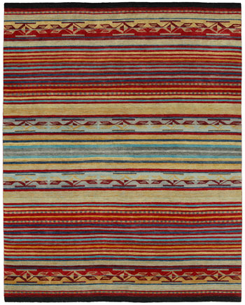 Chimayo Garnet -  Southwestern  -  Wool Area Rugs.