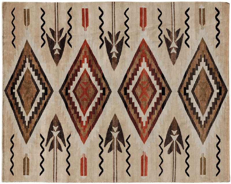 Fathers Eyes -  Southwestern  -  Wool Area Rugs.