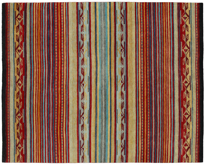 Chimayo Garnet -  Southwestern  -  Wool Area Rugs.