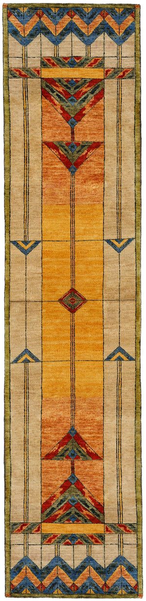 Stained Glass Gold -  Wool Area Rugs.