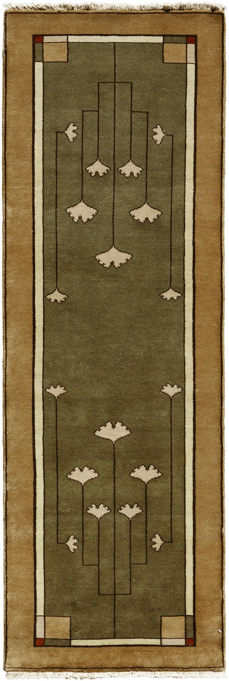 Ginkgo - Sage,  Wool Area Rugs.