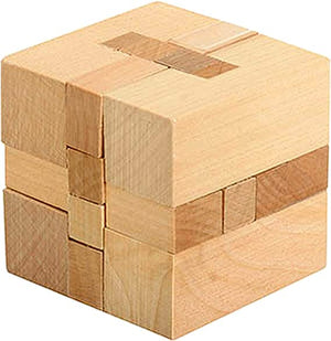 Frank Lloyd Wright Cube Wood Puzzle