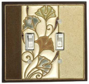 Ginkgo Ceramic Tile Switchplate