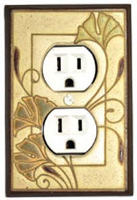 Ginkgo Ceramic Tile Switchplate