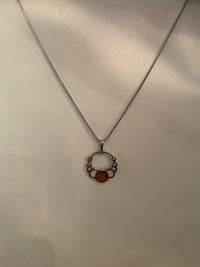 Eclipsing Circles Necklace, Copper