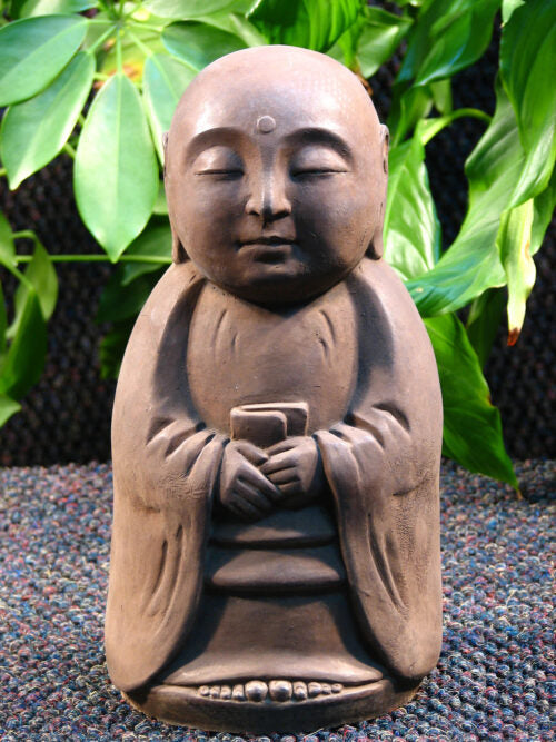 Standing Jizo Sculpture.